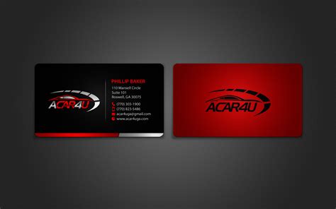 Create free, custom business card designs. Modern, Upmarket, Automotive Business Card Design for a ...