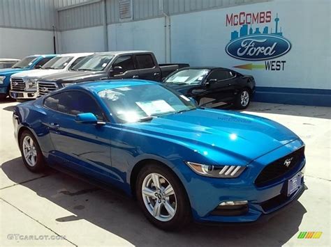 2017 Lightning Blue Ford Mustang V6 Coupe 114517711