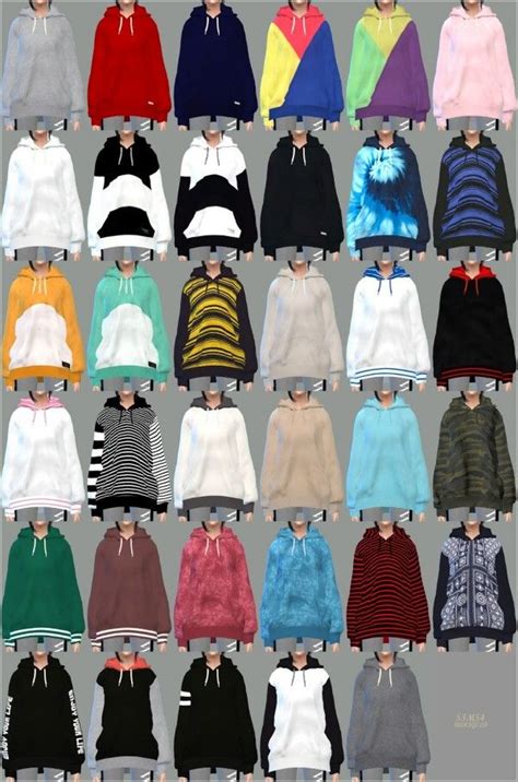 Sims4 Marigold Hoodie For Female Sims 4 Sims 4 Clothing Sims 4