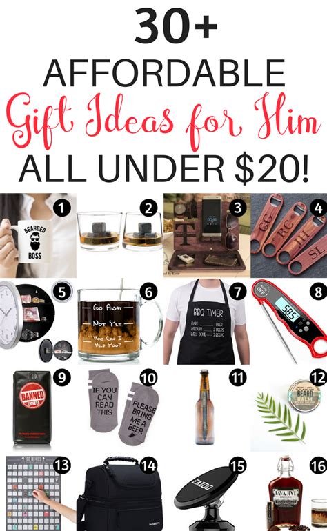 Gift baskets for men featuring gourmet cookies, brownies or truffles. 20 Gifts for Him Under $20 That Will Rock His World | Mens ...