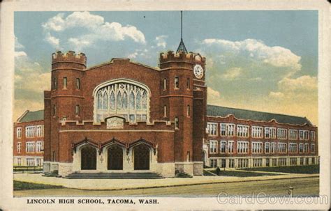 Lincoln High School Tacoma Wa Postcard