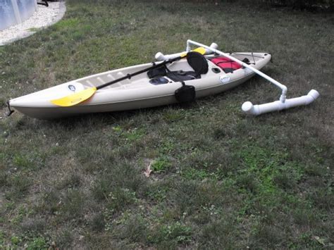 So i decide to go with a little different. Homemade canoe outriggers