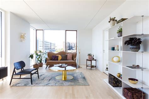 Living Room Kitchen Scandinavian Interior Design Neutral Colors And