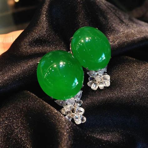 Type A Jade Jadeite Earrings Jóias Joias Tiaras