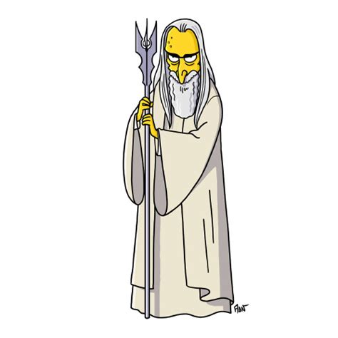 Simpsonized By Adn Lotr Trilogy Beating The Blues Simpsons Drawings Simpsons Characters Mr