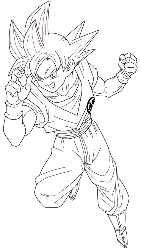 Dibujos Para Colorear Goku Super Saiyan Para Colorear