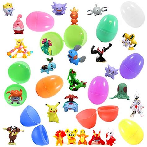 Buy 24 Plastic Easter Eggs With Pokemon Figures Pikachu And Friends