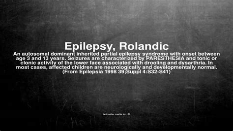 Medical Vocabulary What Does Epilepsy Rolandic Mean Youtube