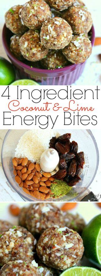 4 ingredient coconut and lime energy bites paleo vegan gluten free natural holistic life