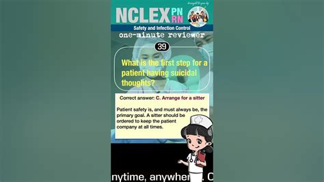 One Minute Nclex Reviewer No 9 Safety And Infection Control Reviewcentral Shorts Youtube