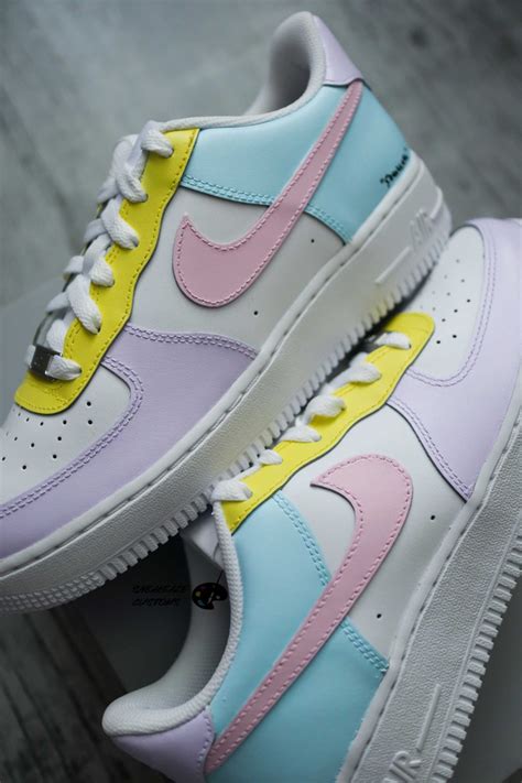 Nike Air Force 1 Pastel Tons Custom Hand Painted The Custom Movement