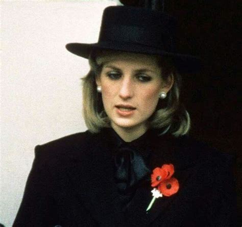 November 11 1984 Princess Diana At The Remembrance Ceremony At The