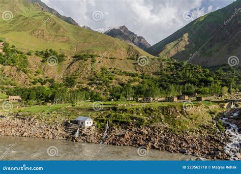 Small Village In Badakhshan Province Of Afghanist Stock Photo Image