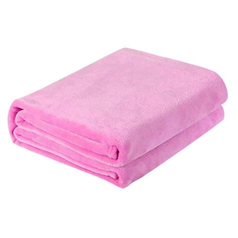 Super Soft Warm Solid Warm Micro Plush Fleece Blanket Throw Rug Sofa