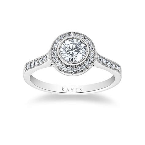 Savoy Halo Diamond Engagement Ring Kayes Jewellers Chester