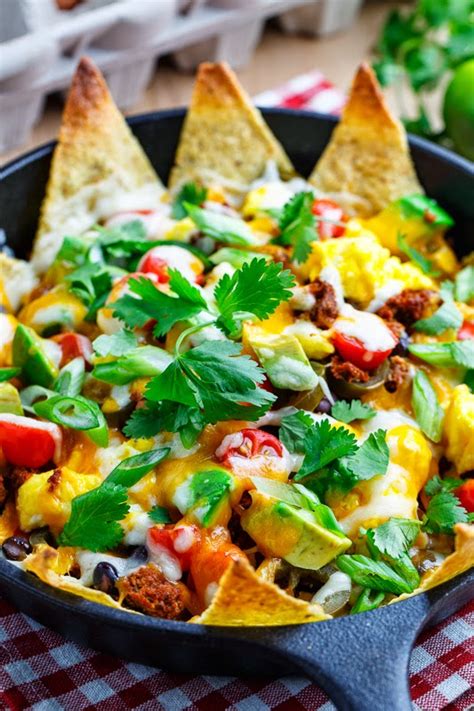 Find breakfast recipes at tesco real food. Chorizo and Egg Breakfast Nachos Recipe on Closet Cooking