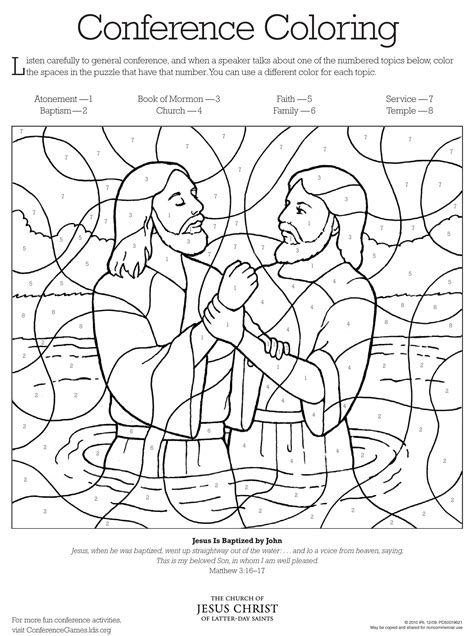 Printable Lds Coloring Pages