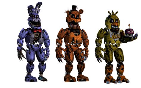 Nightmare Freddy Bonnie And Chica Except Their Accurate