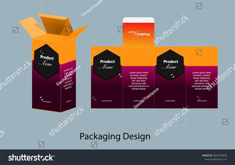 Creative Product Packaging Design Templates Stock Illustration
