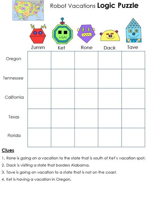 Logic Puzzles For Kids Printable
