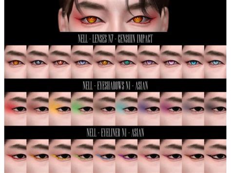 Genshin Impact Make Up Set The Sims 4 Download Simsdomination In