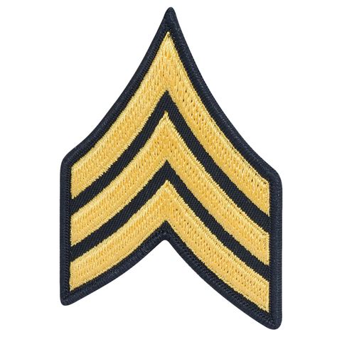 Army Sergeant Sgt E5 Cloth Rank For Asu Size Male 895 Picclick