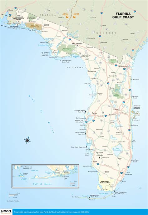 Map Of Florida Gulf Side Printable Maps Rezfoods Resep Masakan