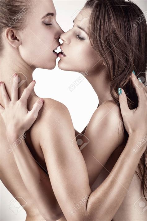 Beautiful Kissing Lesbian