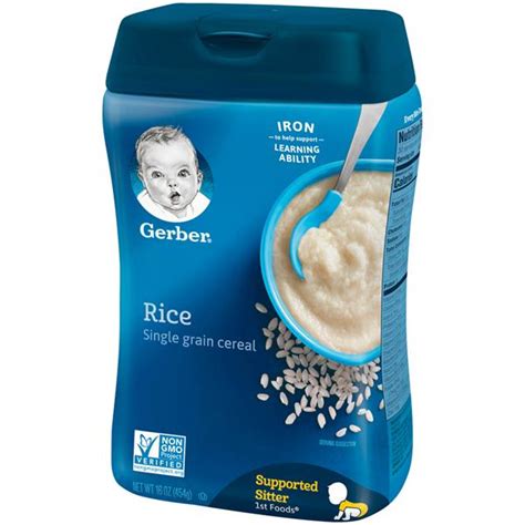 Gerber Rice Cereal Single Grain Hy Vee Aisles Online Grocery Shopping