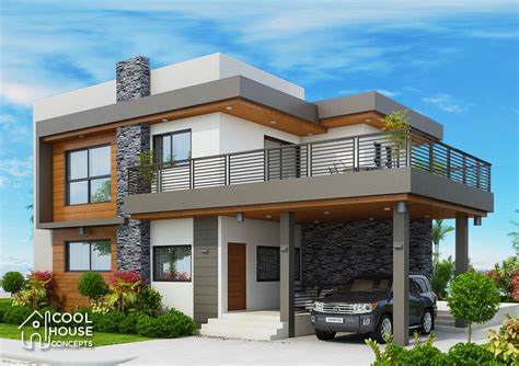 Four Bedrooms Two Storey Modern House Cool House Concepts