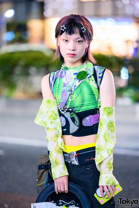 Layered Necklaces And Layered Tops In Harajuku Tokyo Fashion