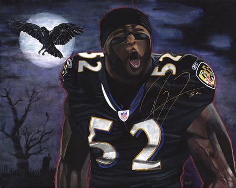 Ray Lewis Baltimore Ravens Ravens Art Painting Artwork Etsy