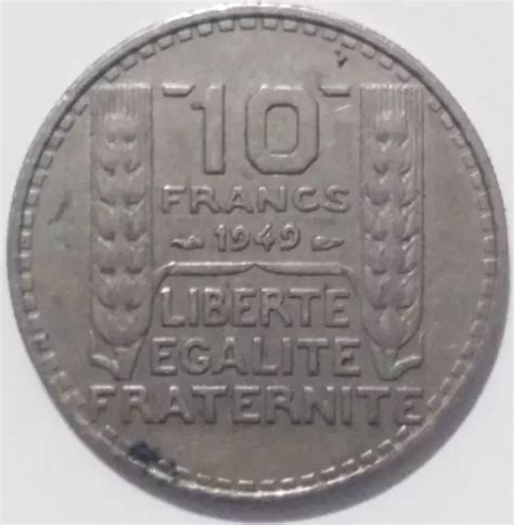 1949 10 French Francs Liberte Egalite Fraternite Coin 186 Picclick