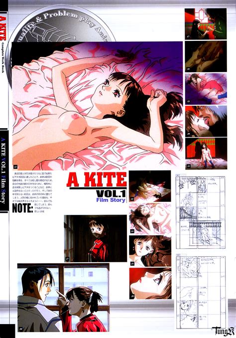 Umetsu Yasuomi Akai Kite Oburi Kite Sawa Kite A Kite Artbook Highres Scan 1girl