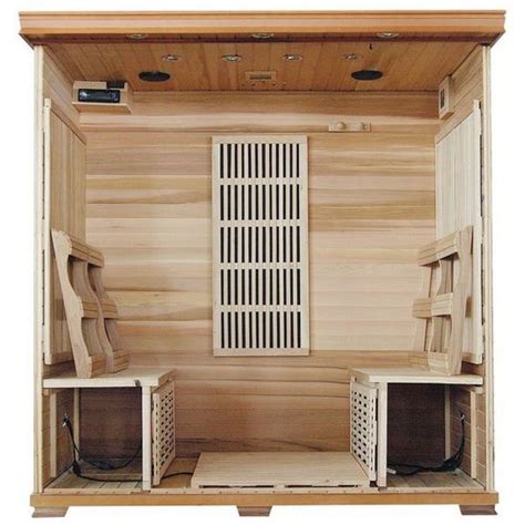 Heatwave 4 Person Cedar Sauna With Carbon Heaters Leslies Pool Supplies
