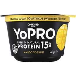 Yopro Danone High Protein Yoghurt No Added Sugar Mango G Woolworths