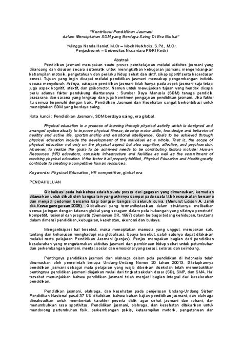 Need.for ,achievement ,yaitu kebutuhan untuk berprestasi yangmerupakan refleksi dari dorongan akan. Penjaskes Menurut Para Ahli