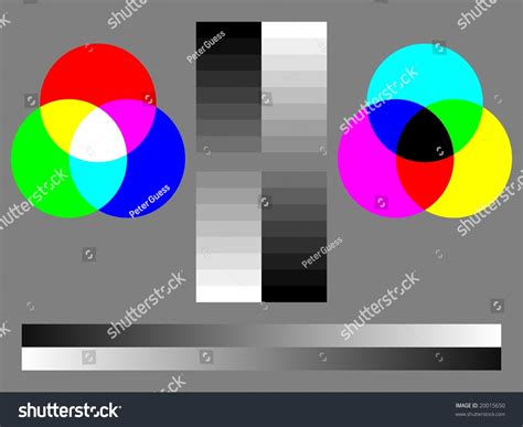 Monitor Calibration Color Test Chart Rgb Stock Illustration 20015650
