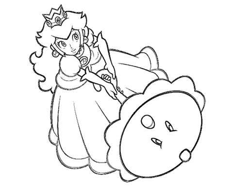 Mario And Princess Peach - Coloring Pages For Kids And For Adults
