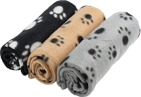 Dilex Large Pet Blankets Dog Cat Soft Fleece 68cm X 92cm X3 Amazon