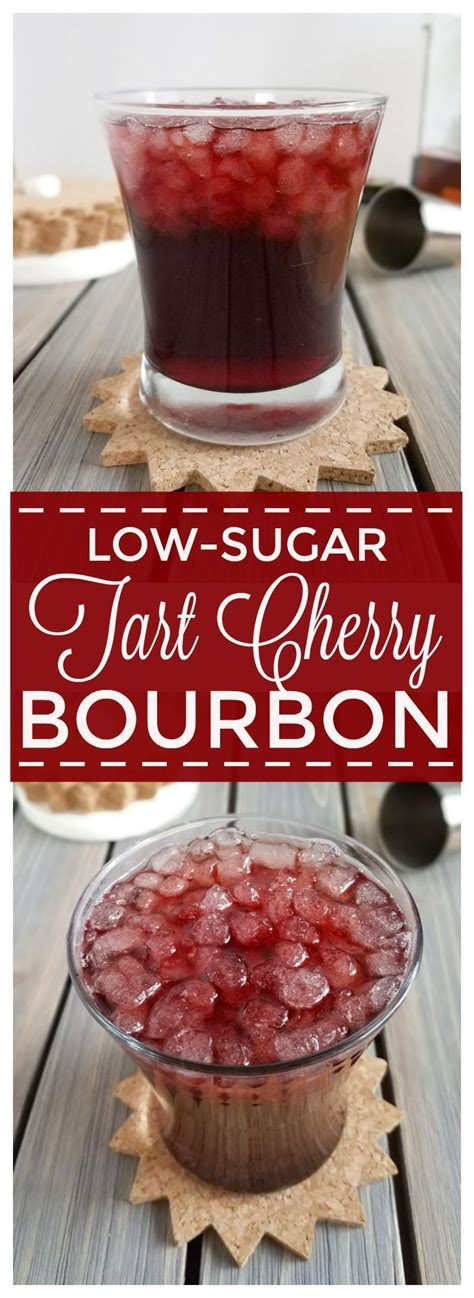 Tart Cherry Bourbon Cocktail Low Sugar And Antioxidant Rich Tart