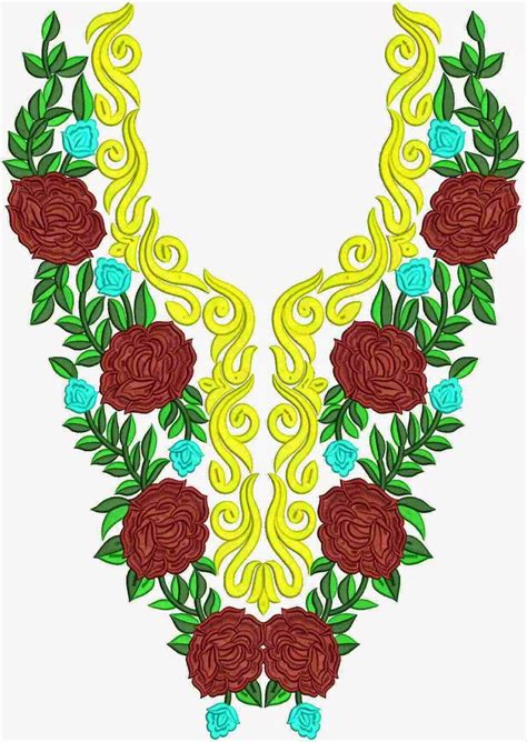 Buy Online Neck Embroidery Designs Embdesigntube Embroidery Neck