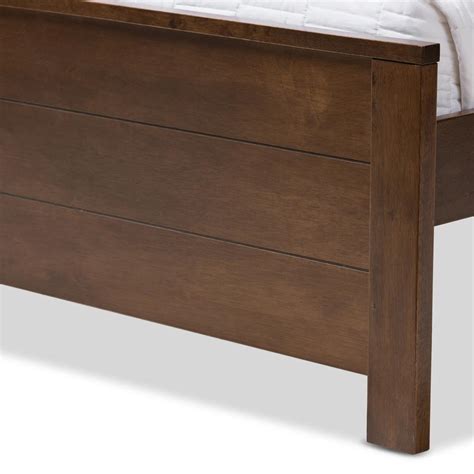 Baxton Studio Catalina Modern Classic Mission Style Brown Finished Wood