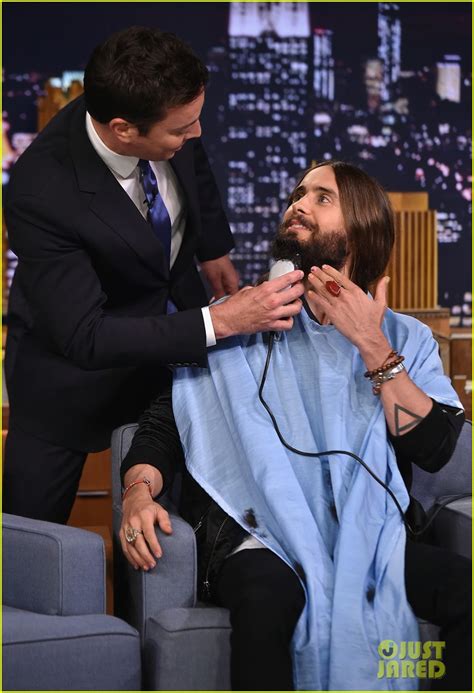 Jimmy Fallon Shaves Jared Letos Beard On The Tonight Show Photo