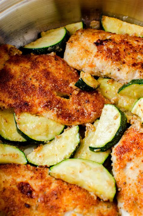 We have some fantastic recipe ideas for you to attempt. Pan Fried Parmesan Chicken & Garlic Zucchini