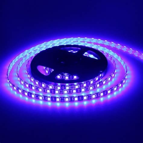 Dc 12v 24v 60ledsm Smd5050 Uv Led Strip Light 390nm 395nm 400nm Rb