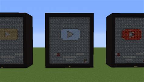 Youtube Play Button W Tutorial Minecraft Project