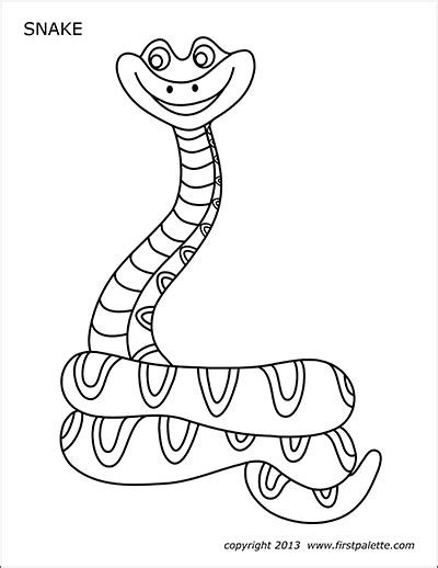 Snake Free Printable Templates And Coloring Pages