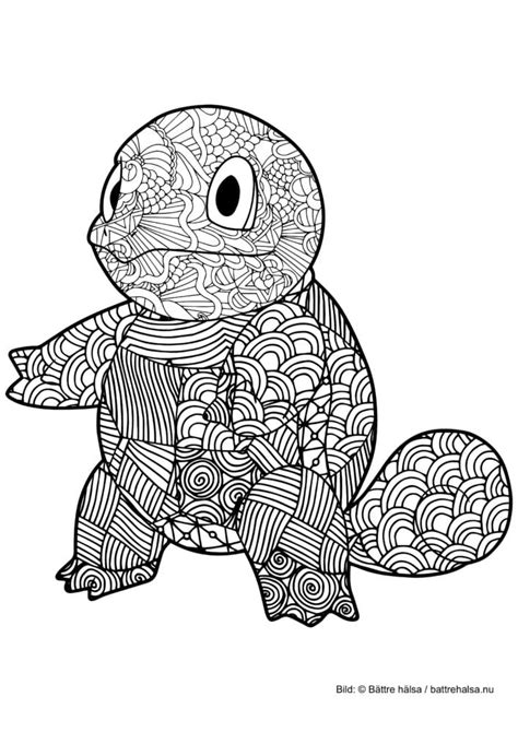 Coloriage dracaufeu ex pokemon à imprimer. Målarbild för vuxna - färglägg Pokémon! Squirtle - Bättre ...