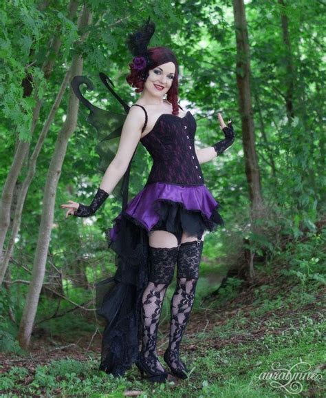 Dark Fairy Costume Devious Gothic Fairy Burlesque Costume Festival Costume Adult Costume